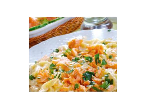 Butterfly Pasta with Salmon Sauce