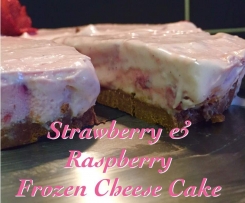 Strawberry & Raspberry Frozen Cheese Cake