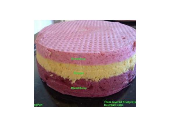 Layered Fruity Dream Ice cream Cake - ThermoFun