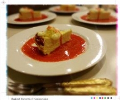 Baked Ricotta Cheesecake