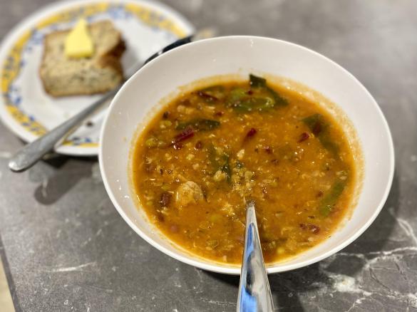 Filipino Mung Bean Soup (with a twist)