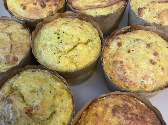 Kerri’s Savoury Zucchini & Sundried Tomato Muffins
