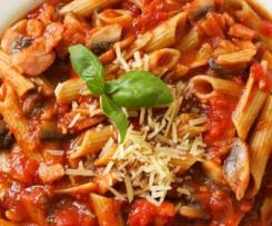 Bacon and mushroom pasta