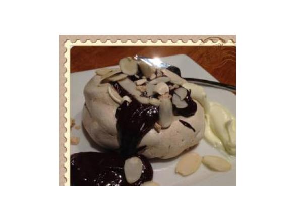 Coffee and Almond Meringues