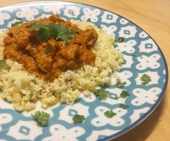 Paleo Butter Chicken with Cauliflower Rice