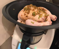 Hainanese Chicken and Rice with Ginger Spring Onion Sauce-cheats version(this is a one pot wonder)