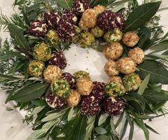 Cheese Ball Wreath