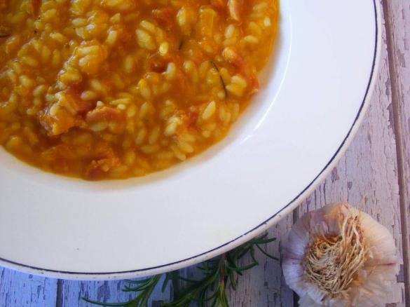 Roasted Pumpkin and Bacon Risotto