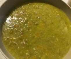 FRESH OR FROZEN PEA AND HAM SOUP