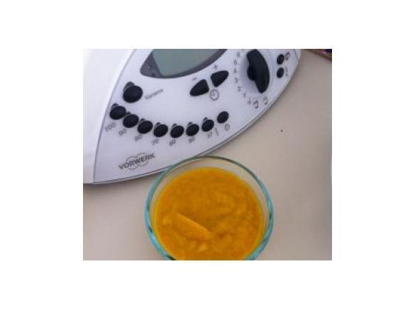 Roasted pumpkin, zucchini and carrot puree