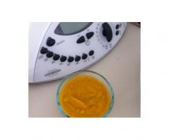 Roasted pumpkin, zucchini and carrot puree