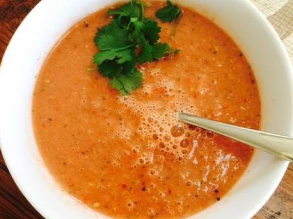 Spicy Watermelon Tomato Gazpacho