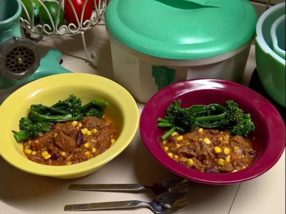 Mexican Beef and Red Kidney Bean, Corn Medley