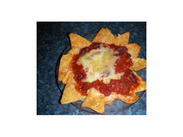 Nachos with beans