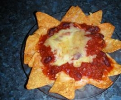 Nachos with beans