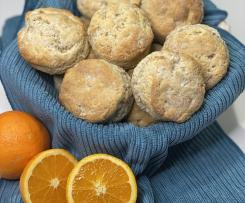 Orange and walnut scones