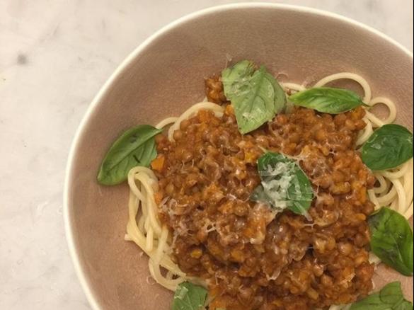 Quick Lentil Bolognese