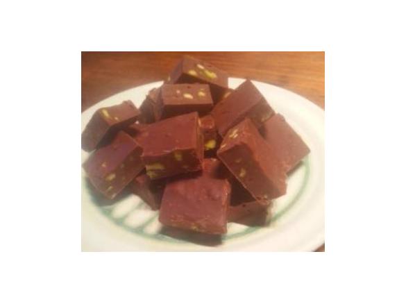 Nigella's Chocolate Pistachio Fudge