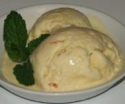 Coconut Icecream with Saffron