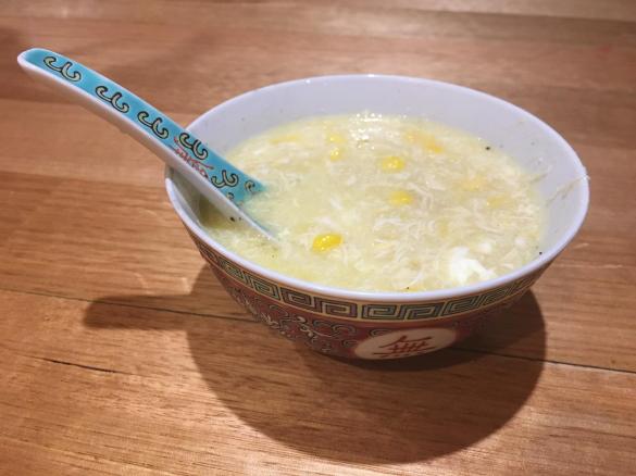 Chicken and sweet corn soup