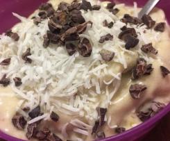 Banana, coconut and choc chip Ice cream - vegan, egg free, DF