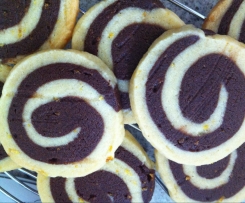 Chocolate-orange Shortbread Pinwheels