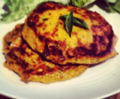 Veggie & feta fritters (Gluten & dairy free)