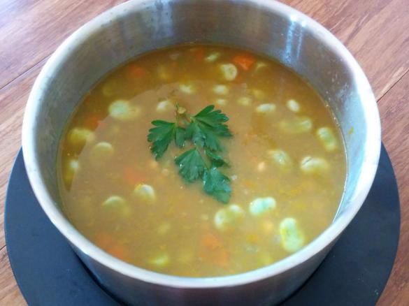 Moroccan Chickpea and Lentil Soup 