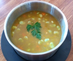 Moroccan Chickpea and Lentil Soup 