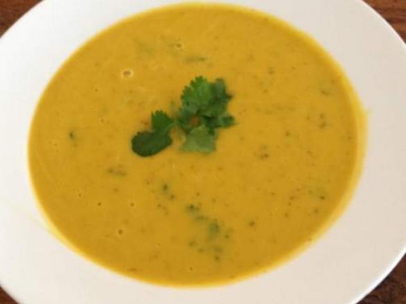 Spicy pumpkin and coconut soup