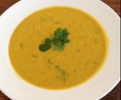 Spicy pumpkin and coconut soup