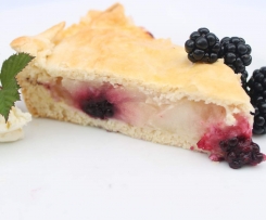 Apple and blackberry pie