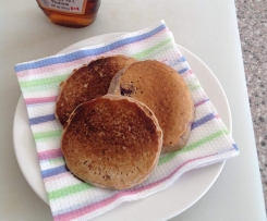 Fluffy Mixed Berry Vegan Pancakes