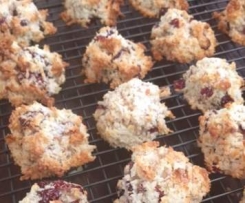 Toasty Cranberry Macarons, gluten free, sugar free