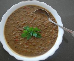 French Green Lentil Hotpot or Lentilles du Puy Hotpot