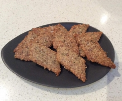Nut, seed and Thyme crackers