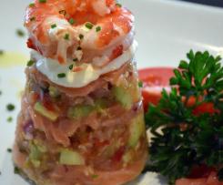 Salmon Salsa Stack