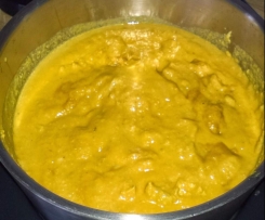 Cashew Kasundi Chicken Curry