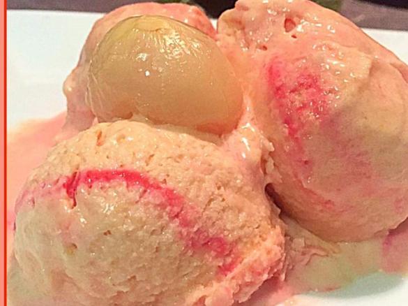 Guava & Lychee Ice Cream 