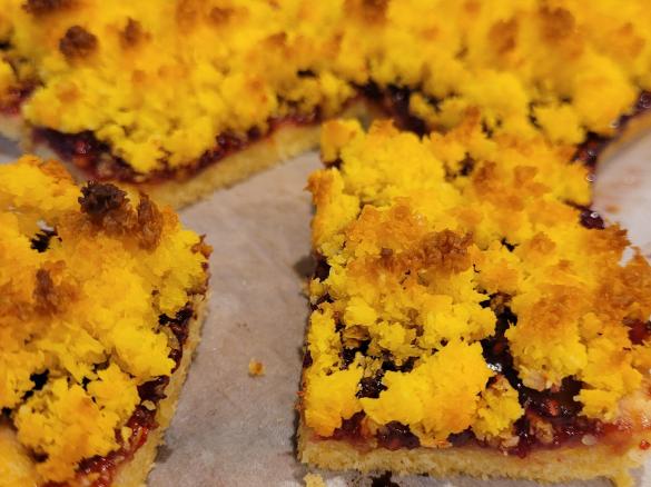 Raspberry Coconut Slice