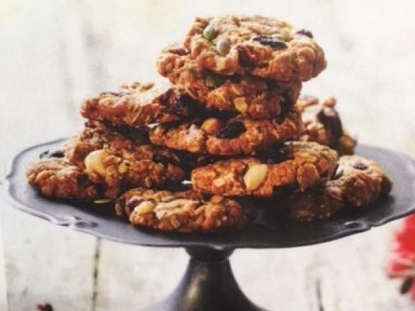 Macadamia,Cranberry & Pepita Anzac Biscuits