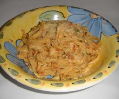 Sundried Tomato,Chicken and Linguini in a Cream Sauce