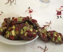 Pistachio and Cranberry Chocolate Rounds