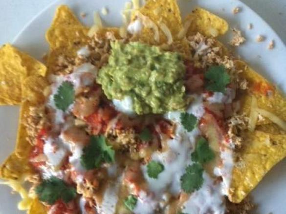 Shredded Chicken Nachos