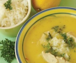 Avgolemono - Greek Chicken Soup with Egg and Lemon