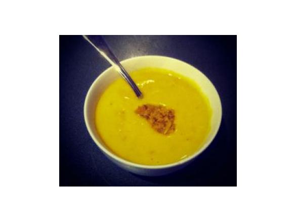 Sweet Potato & Gingered Red Lentil Soup