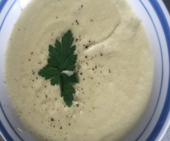 Chicken, potato & leek soup 