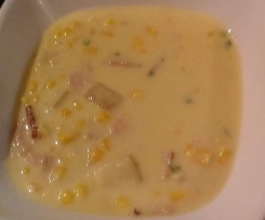 Corn and bacon chowder