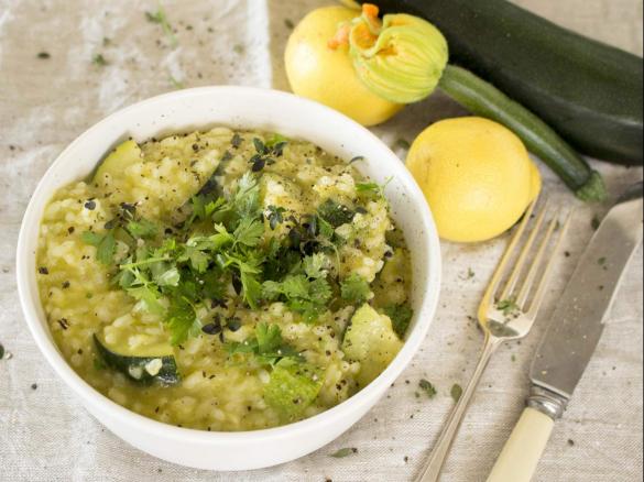 Lemon, Leek & Zucchini Risotto