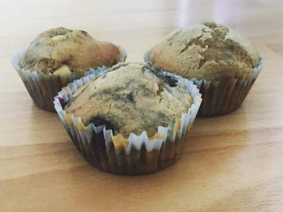 Healthy-ish Blueberry Muffins